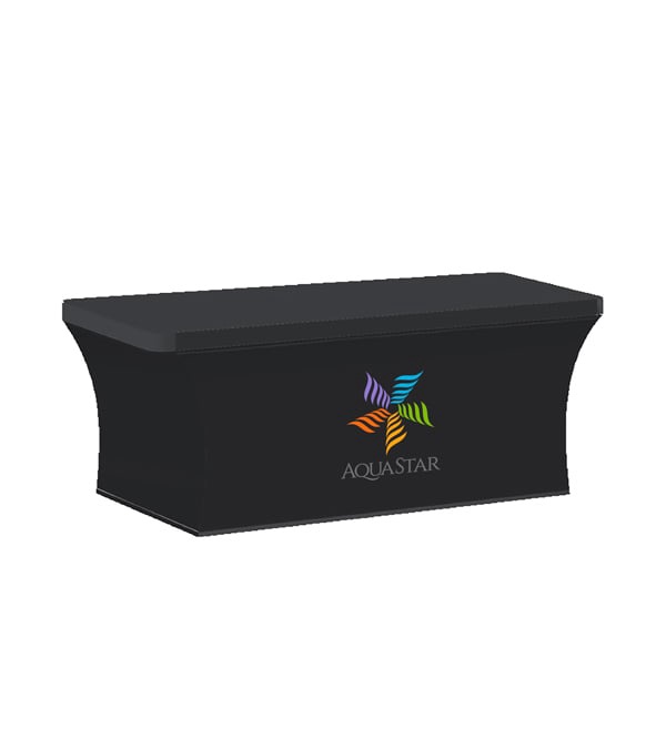 6-ft. Stretch Table Cover Front Print Only (with Stock Fabric Color)