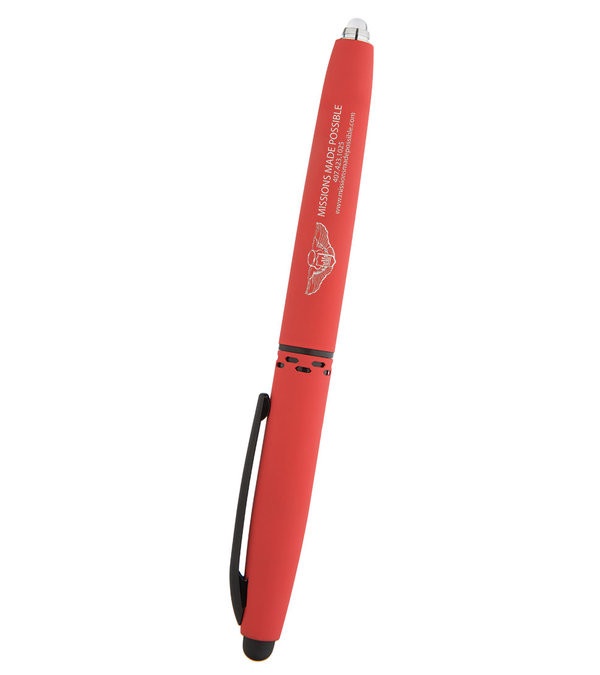 Keeper Soft Touch Triple Function Pen with Light & Stylus