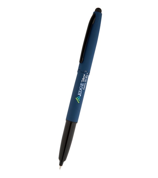 Keeper Soft Touch Triple Function Pen with Light & Stylus -Full Color