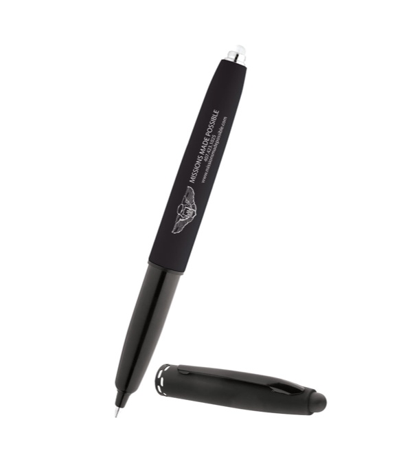 Keeper Soft Touch Triple Function Pen with Light & Stylus