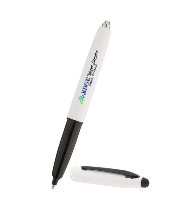 Keeper Soft Touch Triple Function Pen with Light & Stylus -Full Color