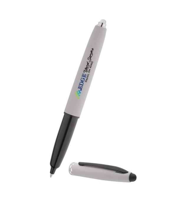 Keeper Soft Touch Triple Function Pen with Light & Stylus -Full Color