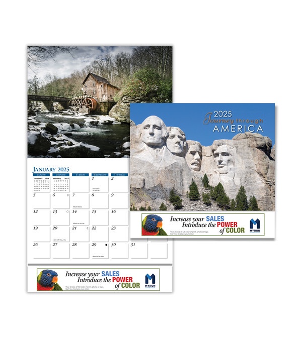 Journey Through America Custom Wall Calendar