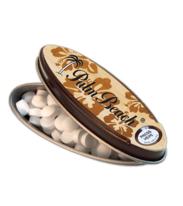 Hibiscus Surfboard Mint Tin