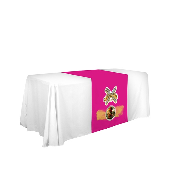28" LazerLine Table Runner Full-Color Front Only