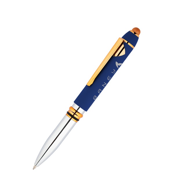 Casca Triple Function Lighted Copper Pen with Stylus