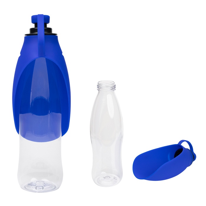 21 Oz. Recycled Pet Water Bottle & Dispensing Bowl