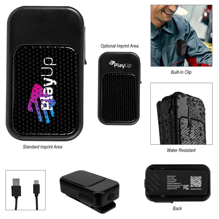 Clip-On Mini Mesh Front Speaker