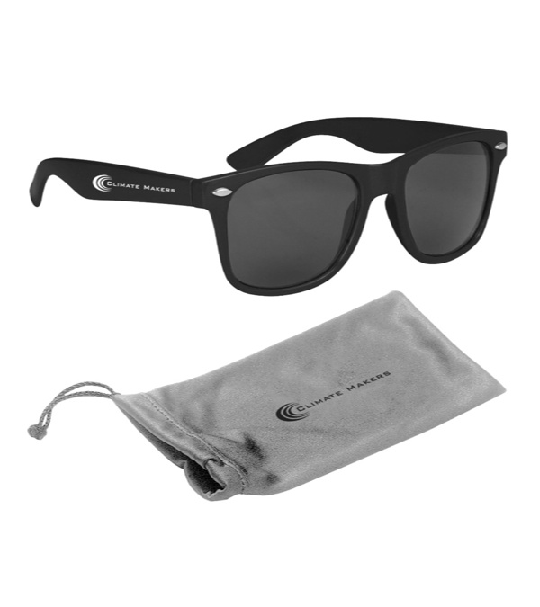 Malibu Sunglasses with Silver Microfiber Pouch