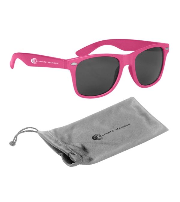 Malibu Sunglasses with Silver Microfiber Pouch