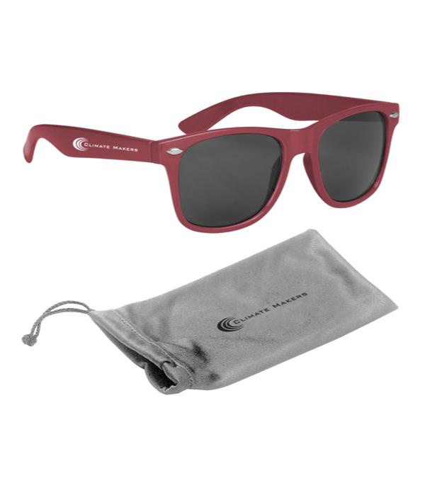 Malibu Sunglasses with Silver Microfiber Pouch