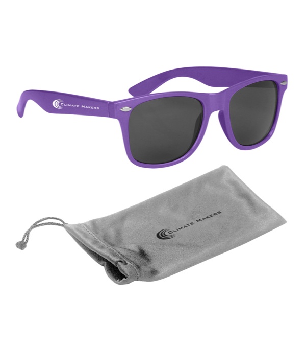Malibu Sunglasses with Silver Microfiber Pouch