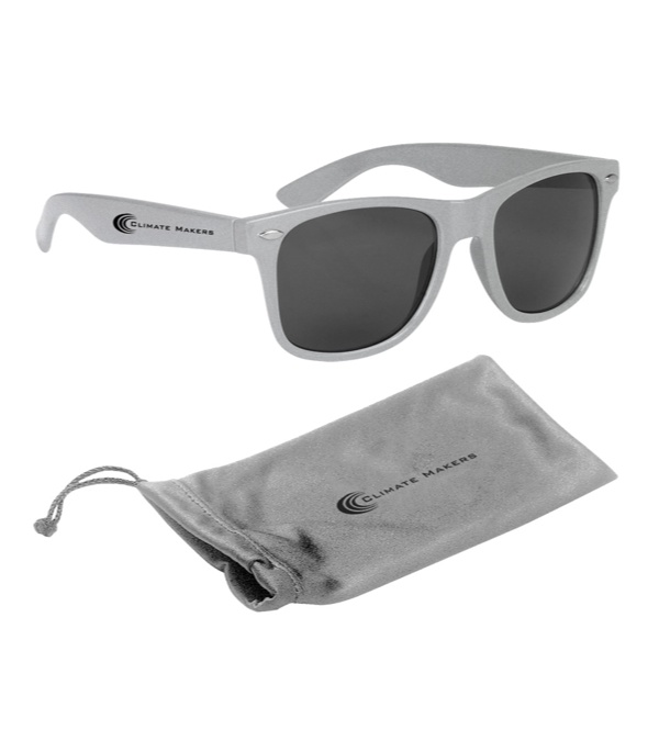 Malibu Sunglasses with Silver Microfiber Pouch