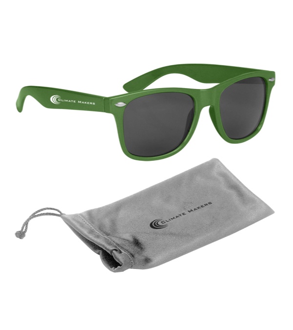 Malibu Sunglasses with Silver Microfiber Pouch