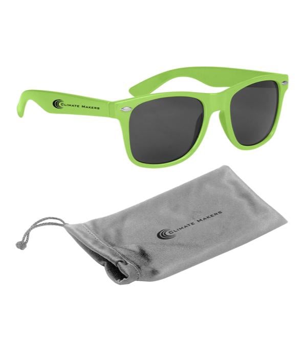 Malibu Sunglasses with Silver Microfiber Pouch