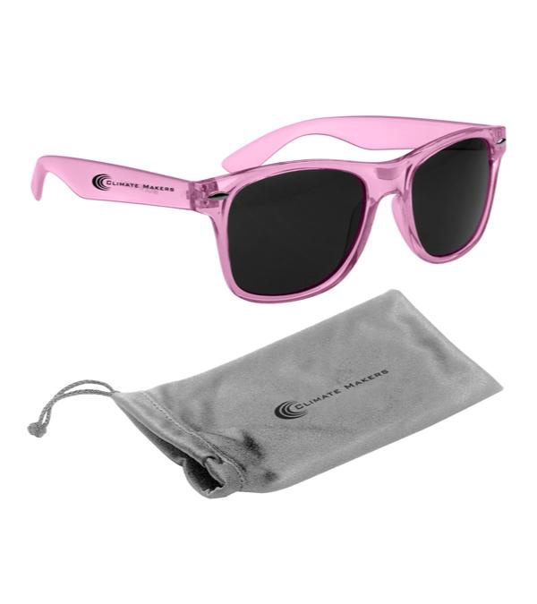 Malibu Sunglasses with Silver Microfiber Pouch