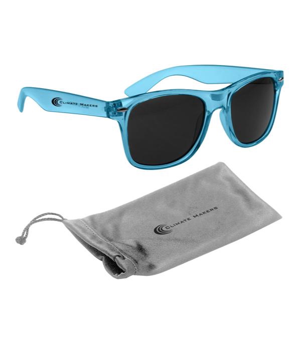 Malibu Sunglasses with Silver Microfiber Pouch