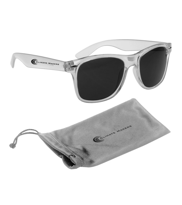 Malibu Sunglasses with Silver Microfiber Pouch