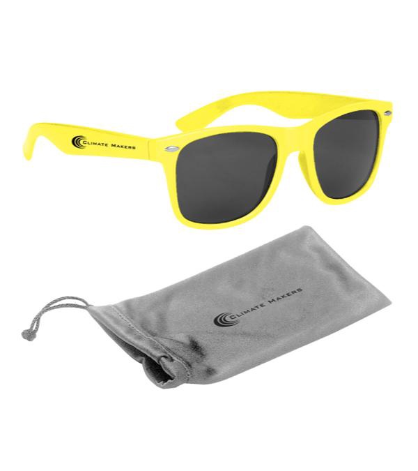 Malibu Sunglasses with Silver Microfiber Pouch
