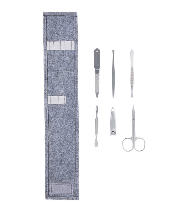 The Goods Recycled Felt 6-Piece Manicure Set