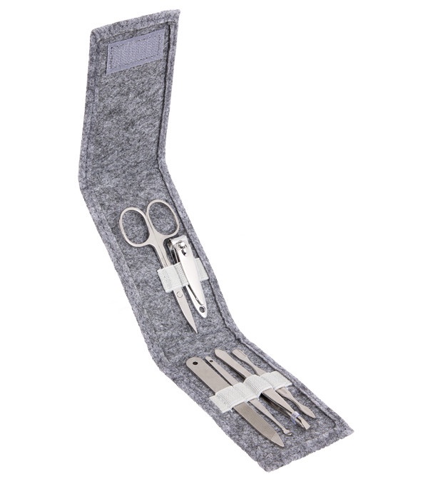 The Goods Recycled Felt 6-Piece Manicure Set