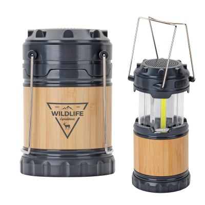 Bamboo Pop-Up Lantern with Speaker