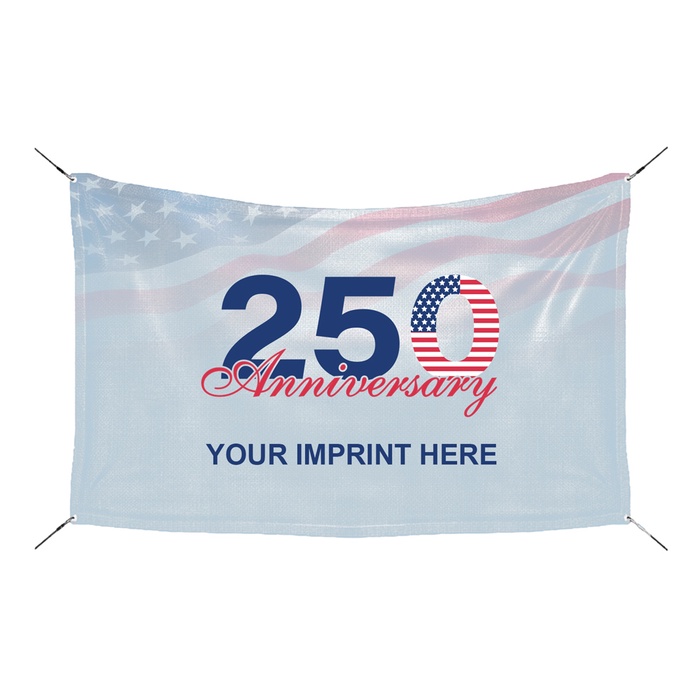 USA 250th Anniversary 5' x 3' Banner (Personalization Available)