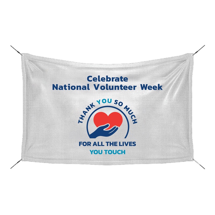 National Volunteer Week 5' x 3' Banner