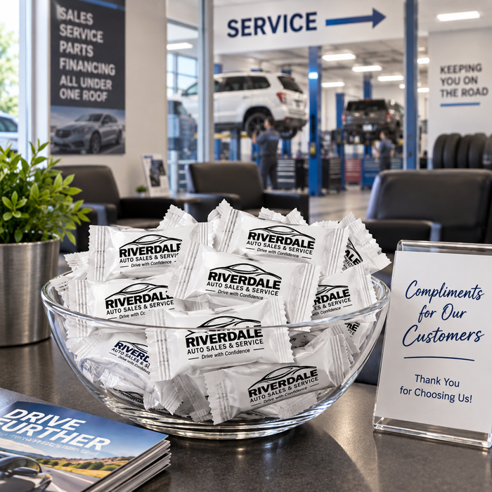 Waiting Area Buttermints for Auto Dealers