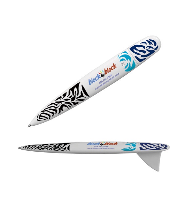 Surfboard Promotional Pen - Full Color Imprint