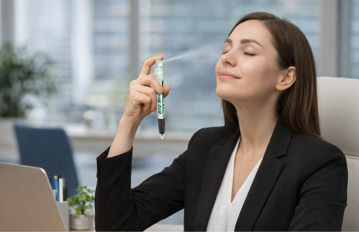 Retractable Performance Pen™ with Clip and Hypochlorous Acid Refresh Mist