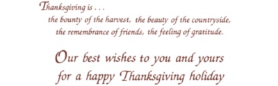 Autumn Harvest Thanksgiving Cards