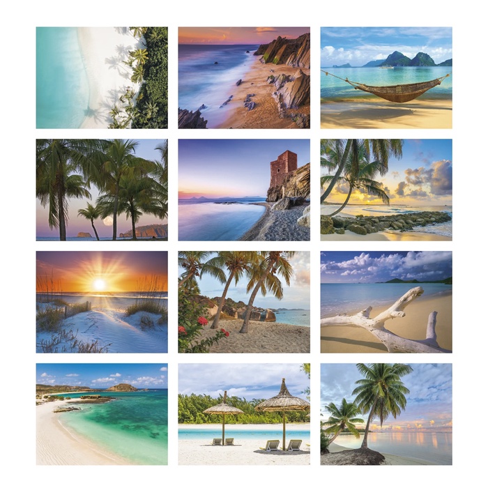 Beach Paradise Wall Calendar - 2027