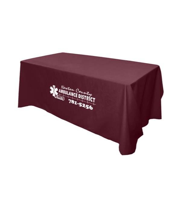 6' Flat 4 Sided Table Cover