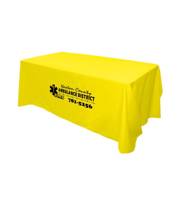 6' Flat 4 Sided Table Cover