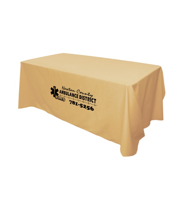 6' Flat 4 Sided Table Cover