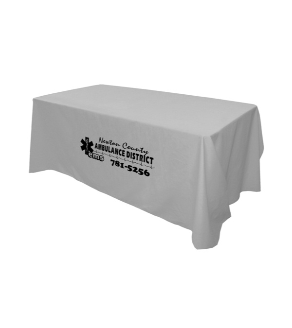 6' Flat 4 Sided Table Cover