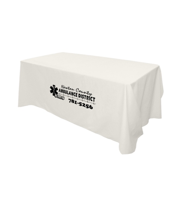 6' Flat 4 Sided Table Cover