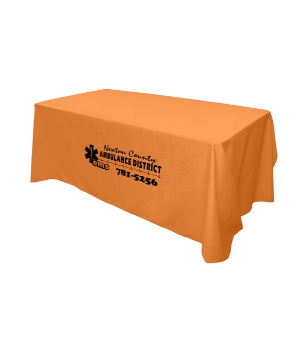 6' Flat 4 Sided Table Cover