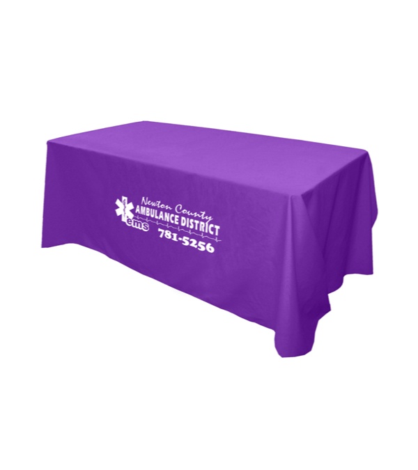 6' Flat 4 Sided Table Cover