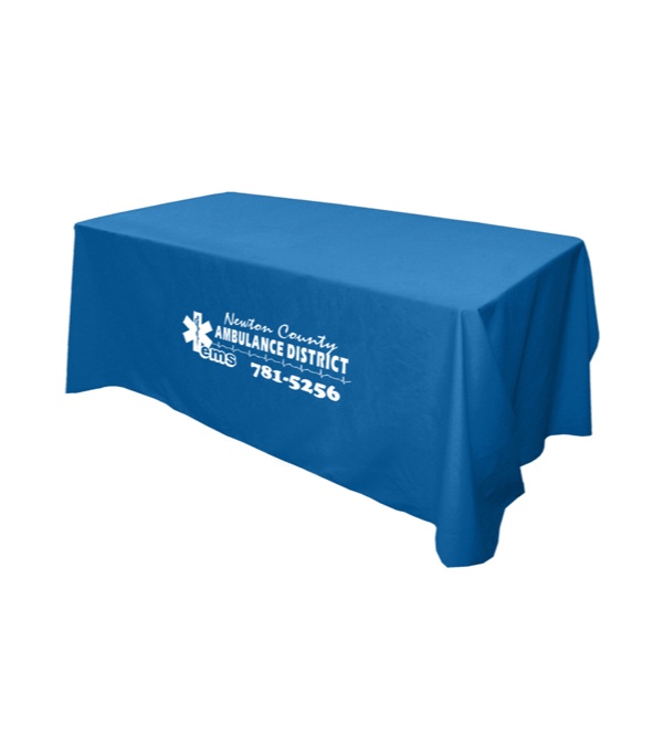 6' Flat 4 Sided Table Cover