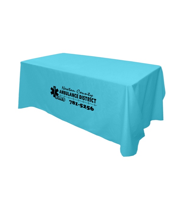 6' Flat 4 Sided Table Cover