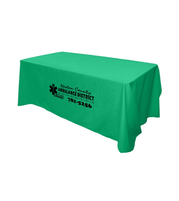 6' Flat 4 Sided Table Cover