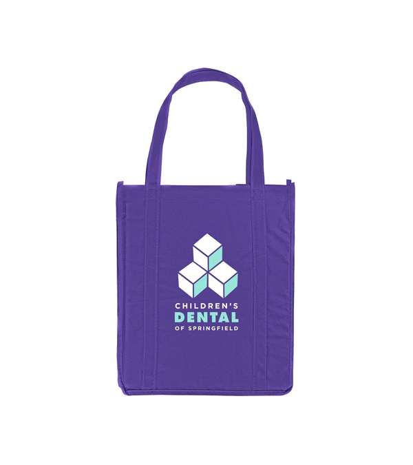 Atlas Non-Woven Grocery Tote - Full Color Imprint
