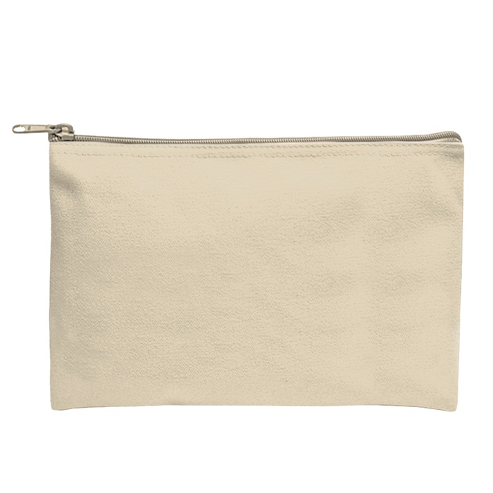Recycled Canvas Zippered Pouch