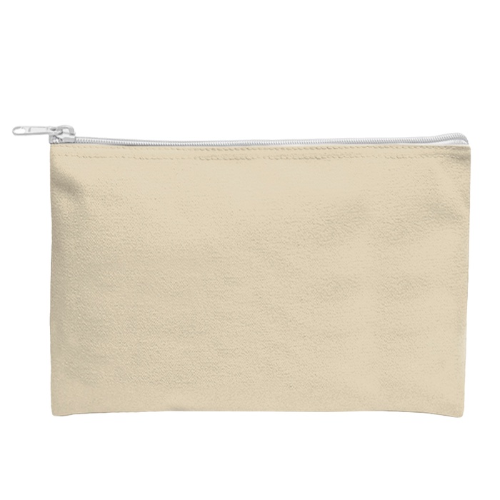 Recycled Canvas Zippered Pouch