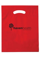 Promotional Plastic Die Cut Bag - 12" x 15" x 3"