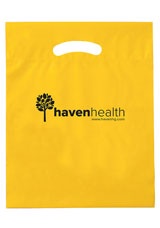 Promotional Plastic Die Cut Bag - 12" x 15" x 3"