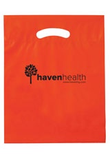 Promotional Plastic Die Cut Bag - 12" x 15" x 3"