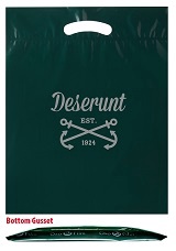 Reusable Fold-Over Reinforced Custom Die Cut Bag 9 x 12 x 2